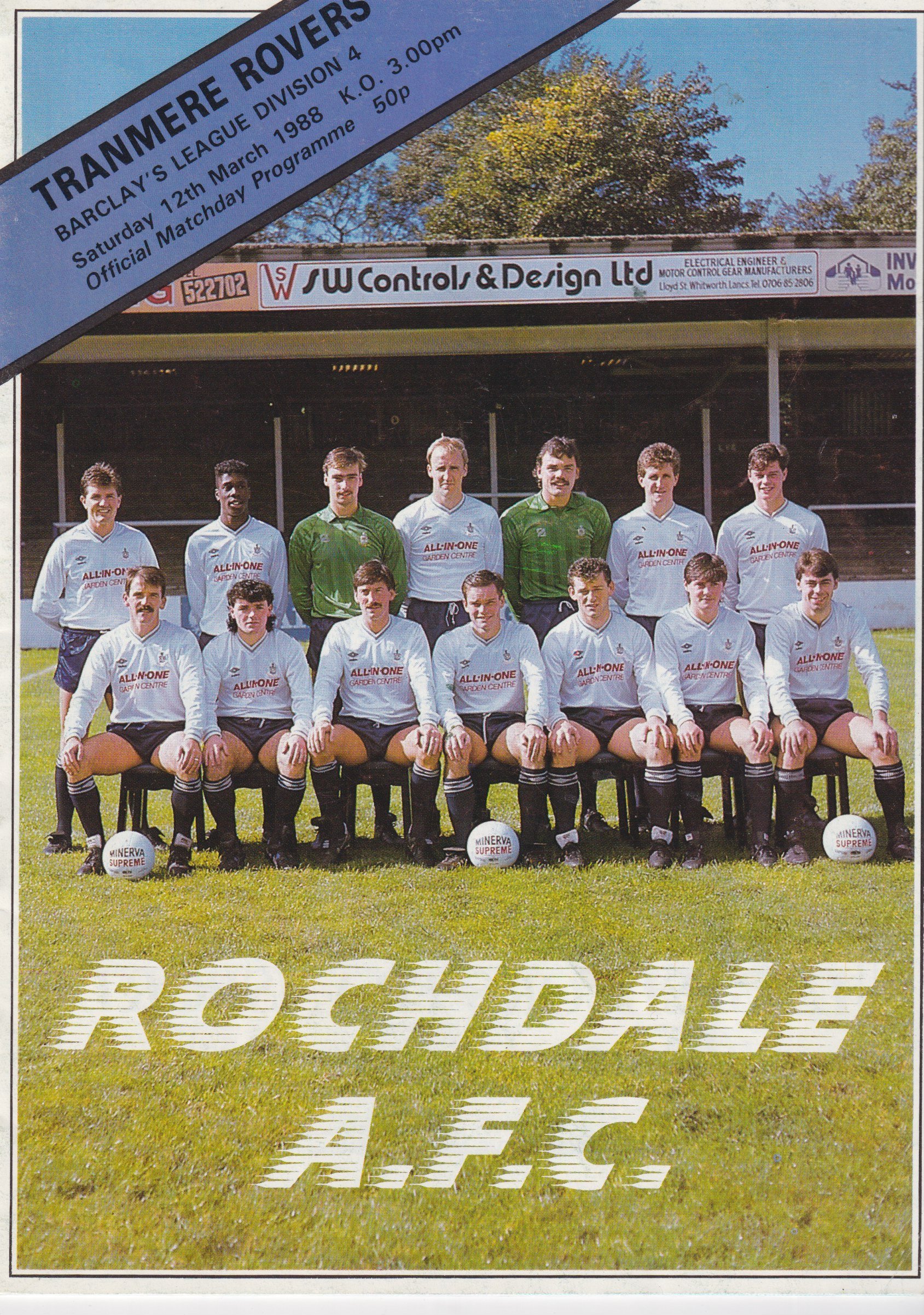 Rochdale v Tranmere Rovers match programme